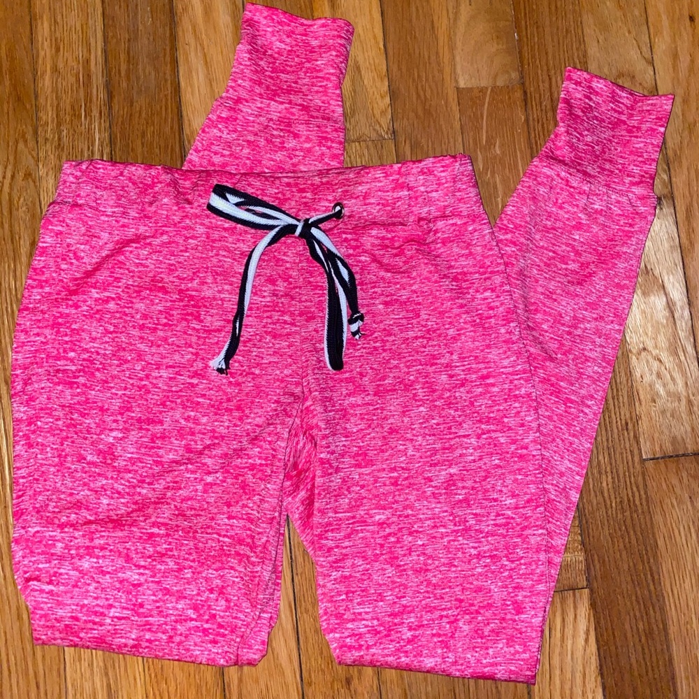 Pink jogger leggings
